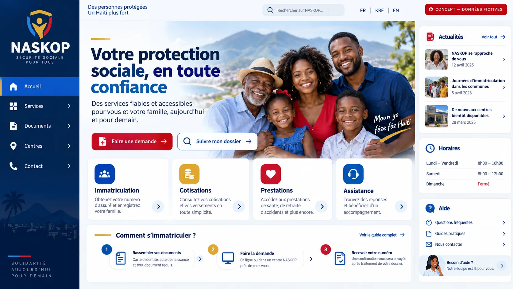 Portail de protection sociale